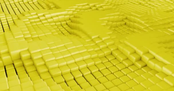 块与动态数字主题艺术的抽象背景 — 图库视频影像