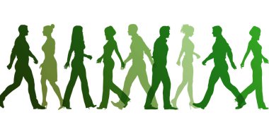 Çalışan İş Adamlarının Silüeti