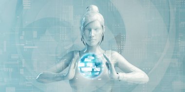 Dijital Çözümler Kullanan İş Kadını