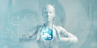 Dijital Çözümleri Kullanan İspanyol İş Kadını