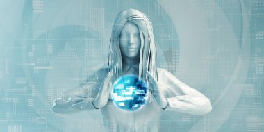 Dijital Çözümleri Kullanan Kadın