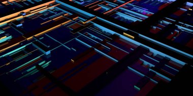 Endüstriyel Devrim Çizgileri Soyut Arka plan Modern Sanatı