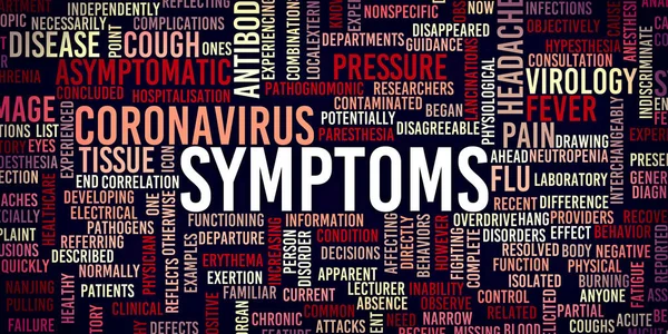 Coronavirus Symptom Som Global Pandemisk Nödsituation — Stockfoto