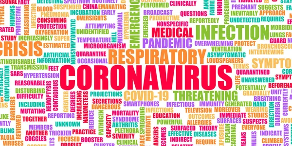 Coronaviruskrisen Som Global Pandemisk Nödsituation — Stockfoto