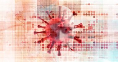 Coronavirus salgını 2019-ncov Virüsü Soyut