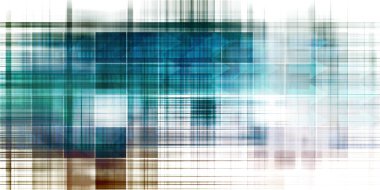 Fütürist Soyut Arkaplan Sanatı ile Gelişmiş Teknoloji