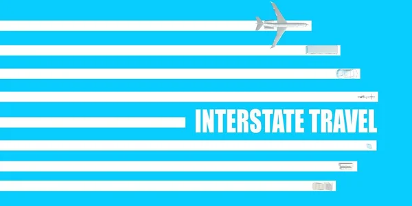 Interstate Travel Information Update Als Reisekonzept — Stockfoto