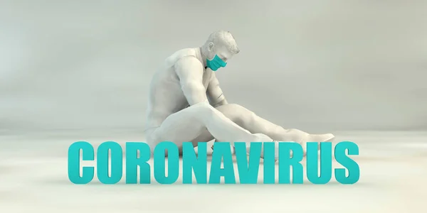 Coronavirus Lockdown Effects Taking Its Toll Concept — Stock fotografie