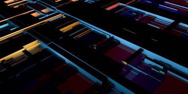 Endüstriyel Devrim Çizgileri Soyut Arka plan Modern Sanatı