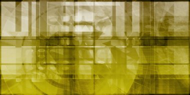 Fütürist Soyut Arkaplan Sanatı Olarak Bilim Teknolojisi