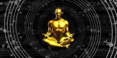 Müzik Deneyimi Zen Konsepti Soyut Arkaplan Olarak