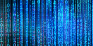 Mavi İkili Teknoloji Arkaplanı