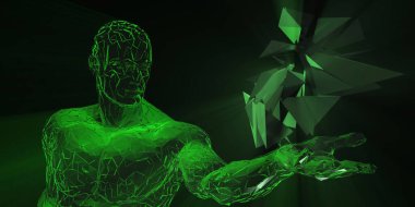 Bir Kavram Arkaplan Sanatı olarak Teknoloji Soyut