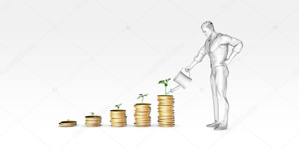 Growing Your Wealth with Man Watering Plants as Investments