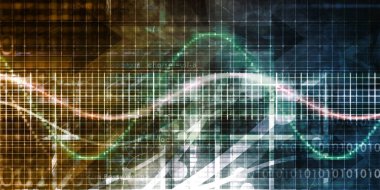 Birbirine Bağlı Verileri Sanat Olarak Soyut Teknoloji