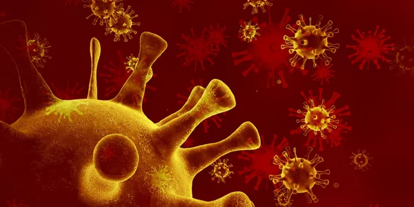 Virus Sfondo Come Scienza Creative Concept Art — Foto Stock