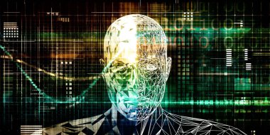 Sunum Arkaplanı olarak Gelecek Bilimi Sanatı Konsepti