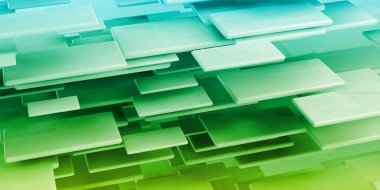 Soyut Olarak Teknolojik Dijital Veri Aktarım Ağı 