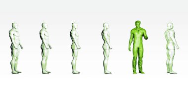 Yönetim Soyut Kavramsal İş Çalışanları Arkaplan Sanatı