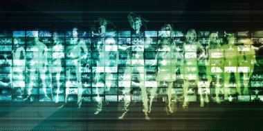 İş Ekibi Çalışması ve Halkın Kavramına Emin Poz Vermesi