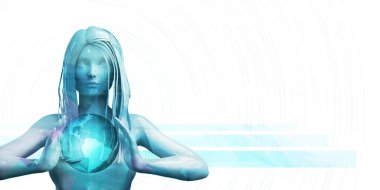 Güçlendirilmiş Kadın Sunumu Soyut Arkaplan Kopyalama Arkaplanı