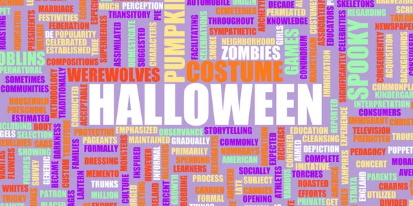 Halloween Background Marketing Advertisement Invitation Art — Stock Photo, Image