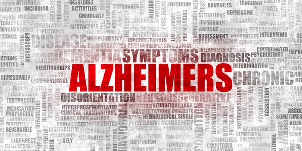 Doença Alzheimer Declínio Cérebro — Fotografia de Stock