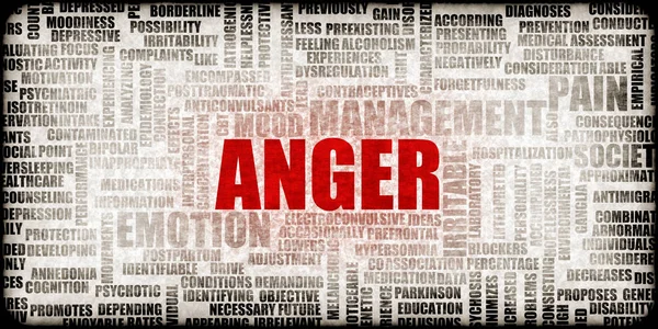 Öfke Kavramı Bir Kavram Olarak Soyut Sanat — Stok fotoğraf