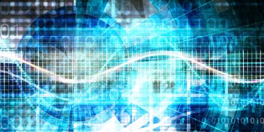 Kavram Olarak Sunum için Teknoloji Soyut Arkaplanı