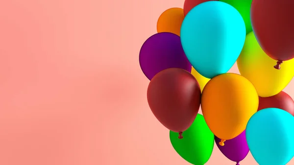 Celebration Copy Space Balloons Template Background — Stock Photo, Image