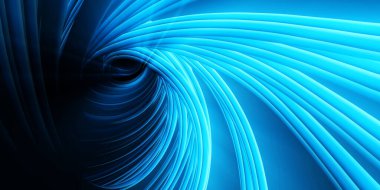 Sanat Olarak Fütürist Çizgilere Sahip Teknoloji Soyut