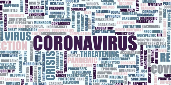 Coronavirus Günlük Bilgi Haberleri Güncellemeleri Başlıkları — Stok fotoğraf