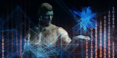 Bir Sunum Arkaplanı Olarak Gelecek Teknolojisi Konsepti