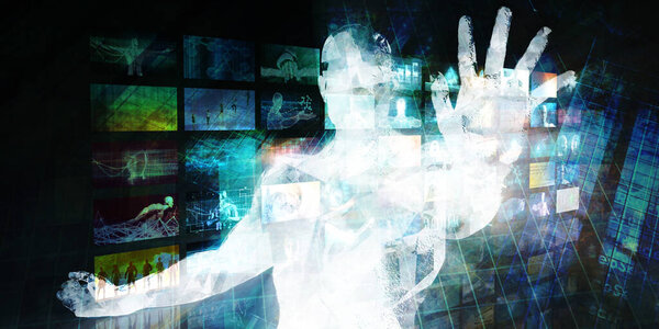 Online Privacy Data Surveillance Tracking Concern Concept