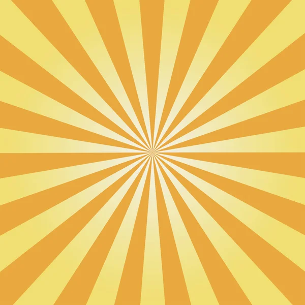 Gult Sunburst mönster — Stock vektor