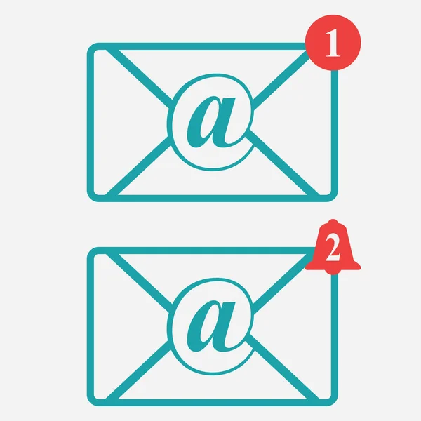 Icono de correo electrónico, sobres — Vector de stock