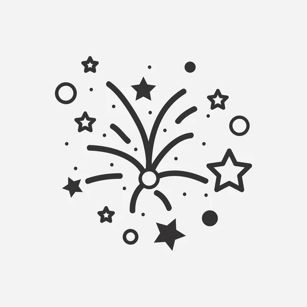 Fireworks icon vector illustration — Stock Vector