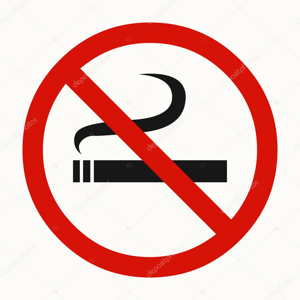No smoking. vector illustration