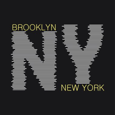 New York tipografi grafikleri.