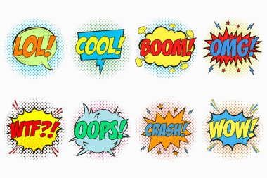 çizgi roman konuşma baloncukları.