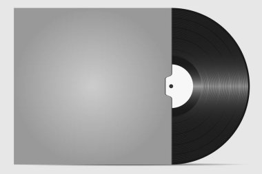 Plakaya bir zarf içinde vinil kayıt.