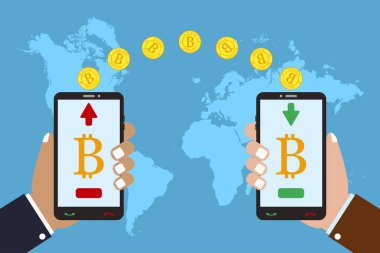 Cryptocurrency bitcoin - döviz ve transfer.