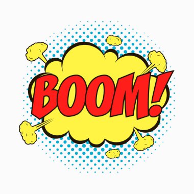 Duyguları ile Komik konuşma kabarcıkları - Boom