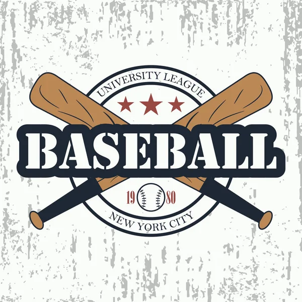 Grunge de baseball typographie . — Image vectorielle