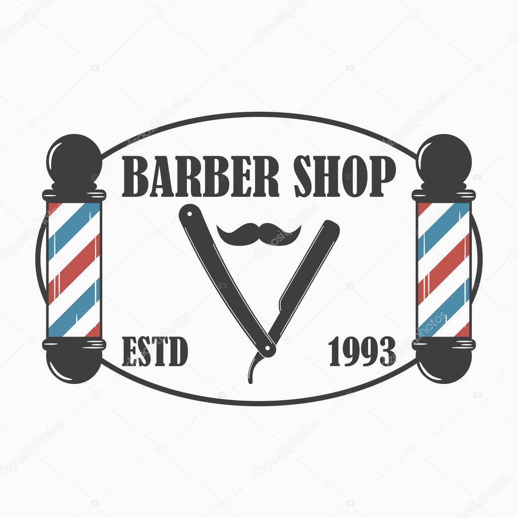 Barber Shop logo. Hairdressing salon.