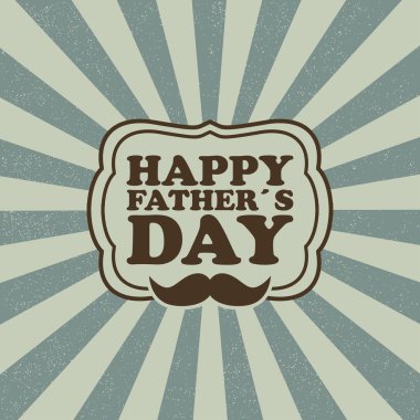 Babalar günün kutlu olsun. Tebrik kartı.