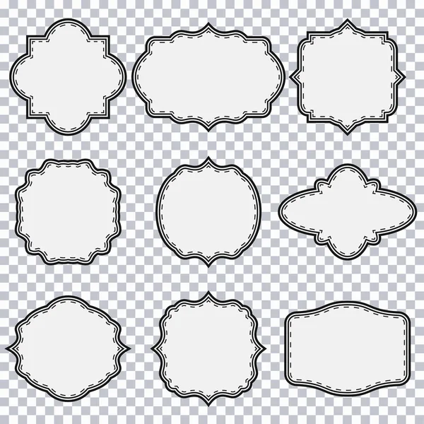 Ensemble de cadre vintage. — Image vectorielle