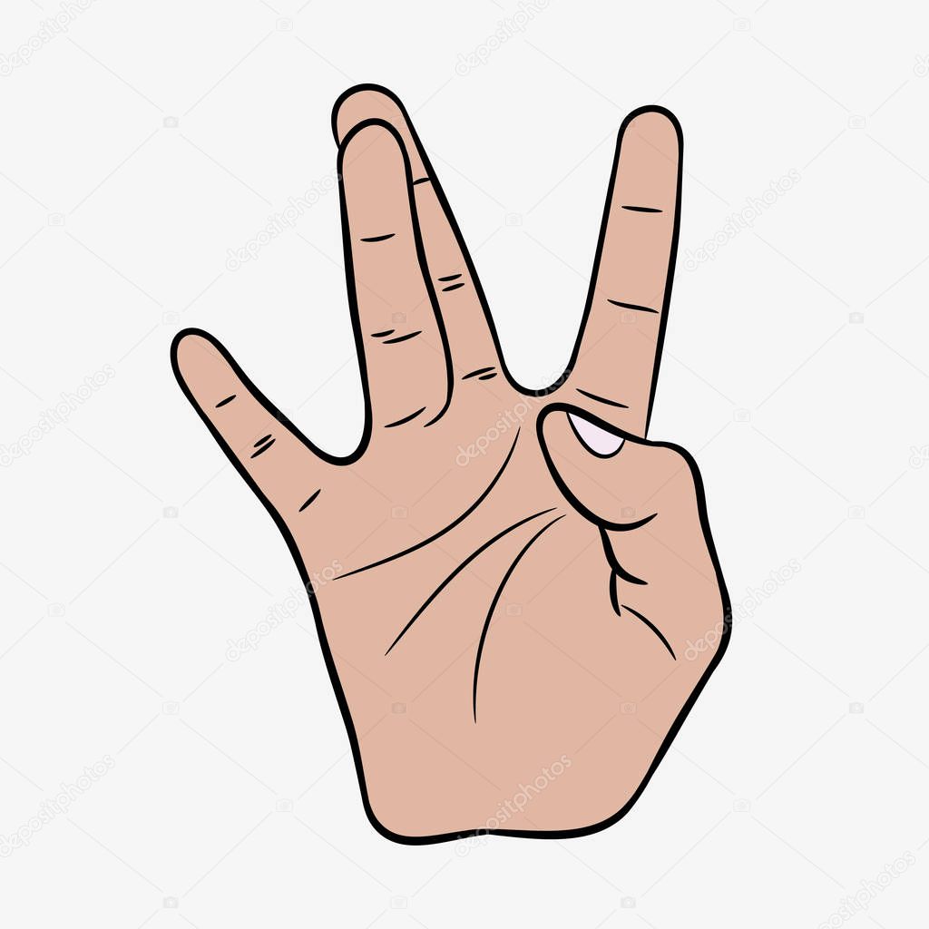 Hip-Hop hand gesture.