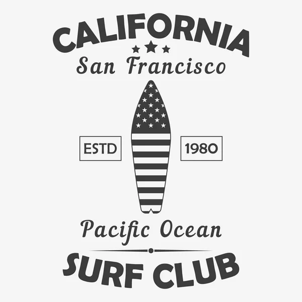 California, San Francisco tipografía para camiseta . — Archivo Imágenes Vectoriales