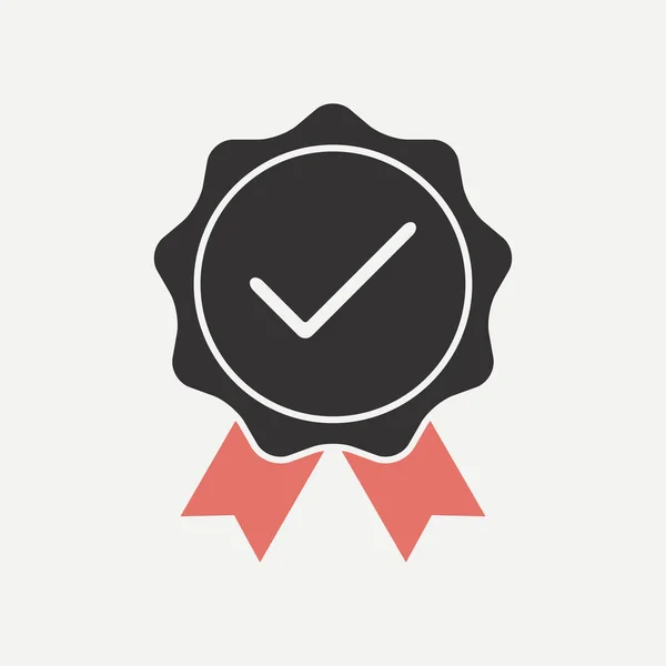 Quality Verified. Icon confirmed with a check mark — Stock Vector